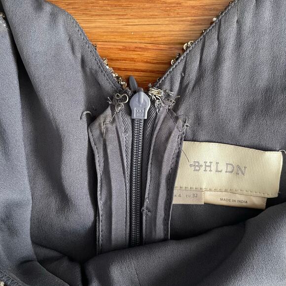 BHLDN Avery Bridesmaid Dress Womens Sz 0 Hydrangea Fairy Sequined Formal Whimsy - Picture 12 of 16